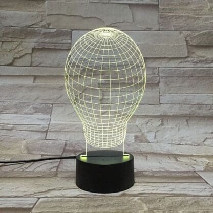 3D Led Optical Illusion Lamp - Bulb - Image 2