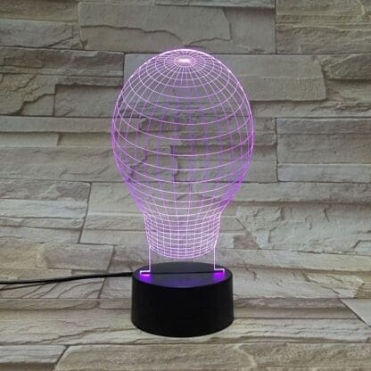 3D Led Optical Illusion Lamp - Bulb - Image 3