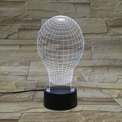 3D Led Optical Illusion Lamp - Bulb - Image 5