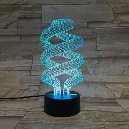 3D Led Optical Illusion Lamp - Abstract - Image 3
