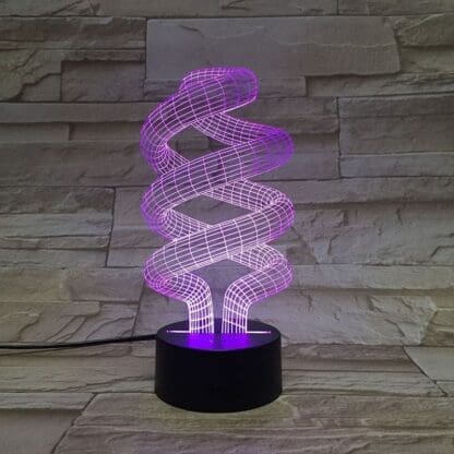 3D Led Optical Illusion Lamp - Abstract - Image 4