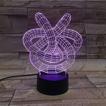 3D Led Optical Illusion Lamp - Abstract - Image 2
