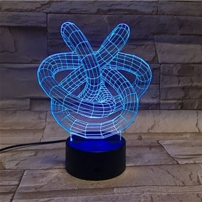 3D Led Optical Illusion Lamp - Abstract - Image 6