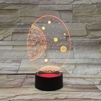 3D Led Optical Illusion Lamp - Outer Space - Image 4