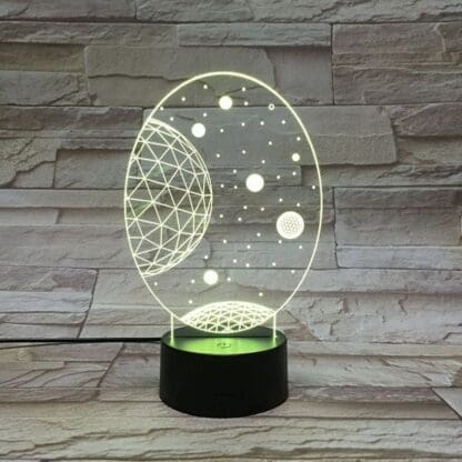 3D Led Optical Illusion Lamp - Outer Space - Image 5