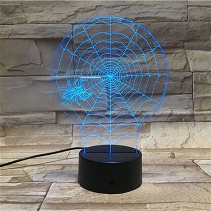 Halloween 3D Optical Illusion Lamp - Spider web - Image 7
