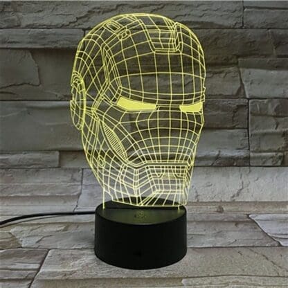 3D Led Optical Illusion Lamp - Iron Man - Image 3