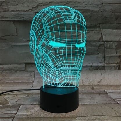 3D Led Optical Illusion Lamp - Iron Man - Image 4