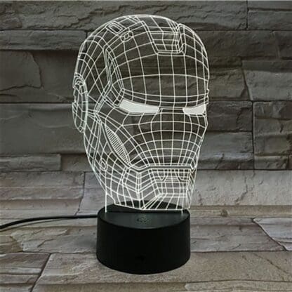 3D Led Optical Illusion Lamp - Iron Man - Image 6
