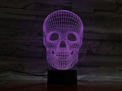 Halloween 3D Optical Illusion Lamp - Skull - Image 6