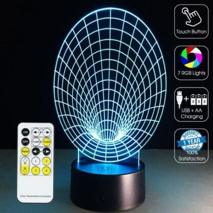 3D Led Optical Illusion Lamp - Abstract