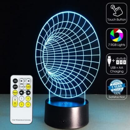 3D Led Optical Illusion Lamp - Abstract