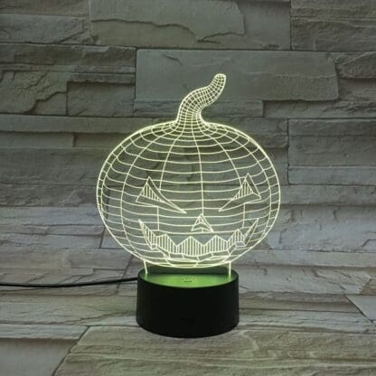 Halloween 3D Optical Illusion Lamp - Pumpkin - Image 4