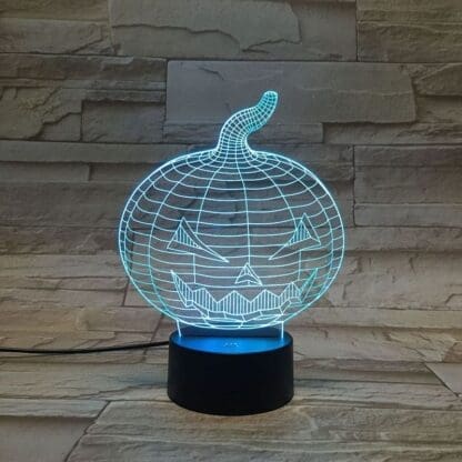 Halloween 3D Optical Illusion Lamp - Pumpkin - Image 7