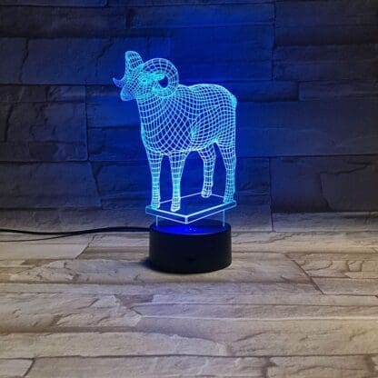 3D Led Optical Illusion Lamp -Muflon - Image 2