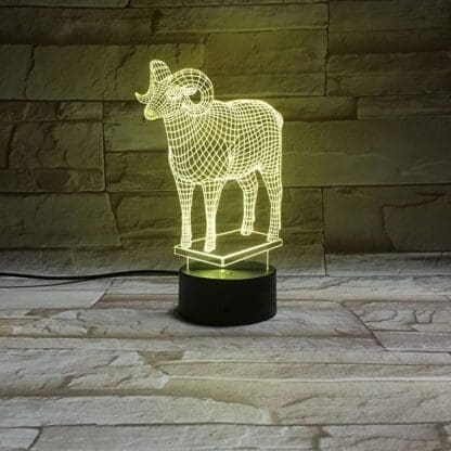 3D Led Optical Illusion Lamp -Muflon - Image 3