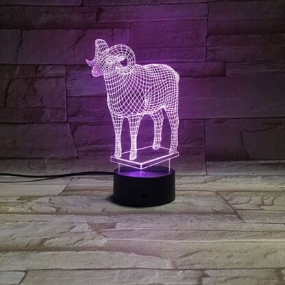 3D Led Optical Illusion Lamp -Muflon - Image 5