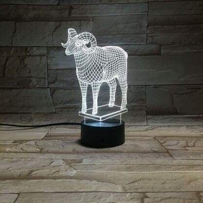 3D Led Optical Illusion Lamp -Muflon - Image 6