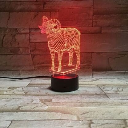 3D Led Optical Illusion Lamp -Muflon - Image 7
