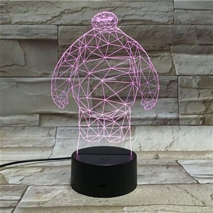 3D Led Optical Illusion Lamp - Baymax - Image 6