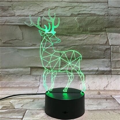 3D Led Optical Illusion Lamp - Deer 2 - Image 2
