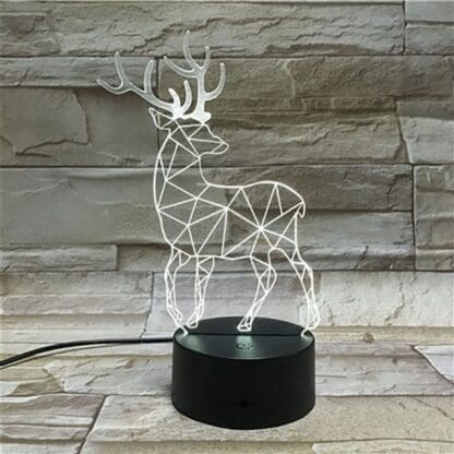 3D Led Optical Illusion Lamp - Deer 2 - Image 7