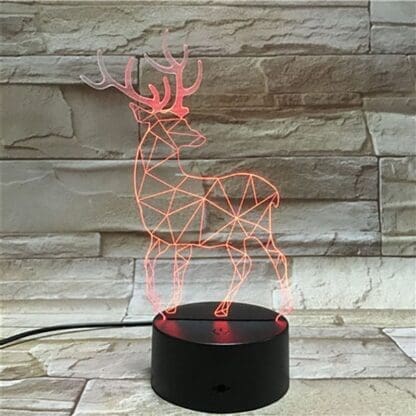 3D Led Optical Illusion Lamp - Deer 2 - Image 8