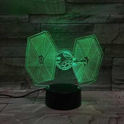 3D Led Optical Illusion Lamp - Star Wars First Order Tie Fighter - Image 2