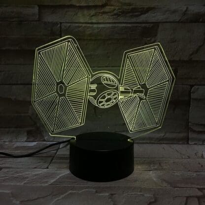 3D Led Optical Illusion Lamp - Star Wars First Order Tie Fighter - Image 4