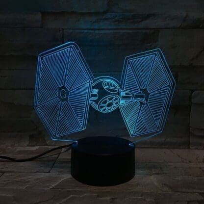 3D Led Optical Illusion Lamp - Star Wars First Order Tie Fighter - Image 5