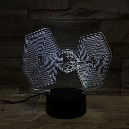 3D Led Optical Illusion Lamp - Star Wars First Order Tie Fighter - Image 7