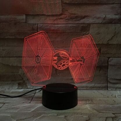 3D Led Optical Illusion Lamp - Star Wars First Order Tie Fighter - Image 8