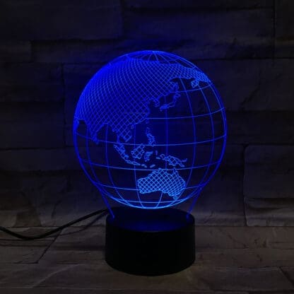 3D Led Optical Illusion Lamp - Globe Australia - Image 3