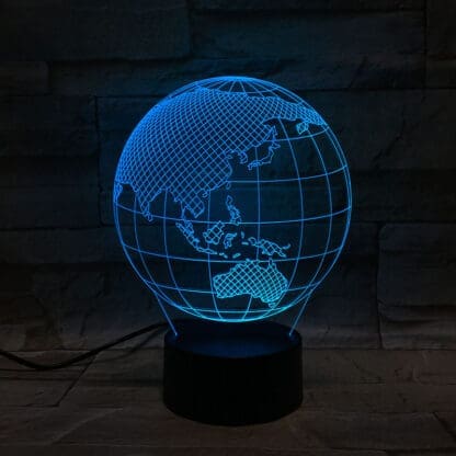 3D Led Optical Illusion Lamp - Globe Australia - Image 5