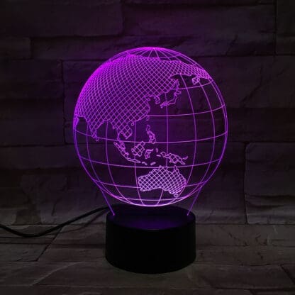 3D Led Optical Illusion Lamp - Globe Australia - Image 6