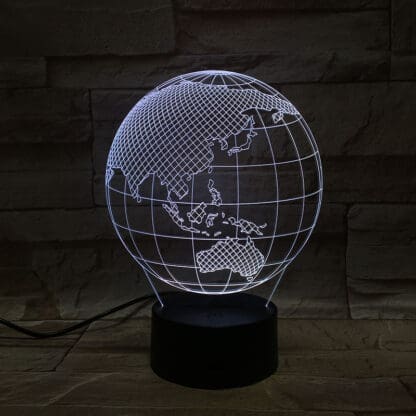 3D Led Optical Illusion Lamp - Globe Australia - Image 7