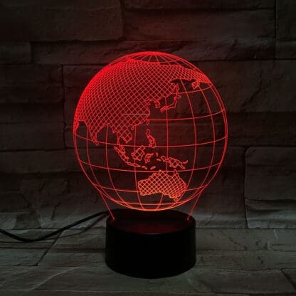 3D Led Optical Illusion Lamp - Globe Australia - Image 8