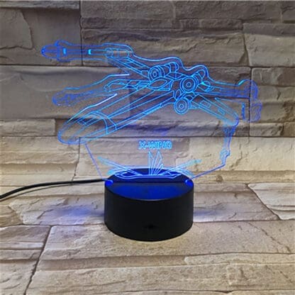3D OPTICAL ILLUSION LAMP - X-Wing Fighter - Star Wars - Image 3