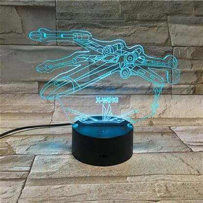 3D OPTICAL ILLUSION LAMP - X-Wing Fighter - Star Wars