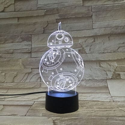3D Led Optical Illusion Lamp - Star Wars BB8
