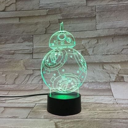 3D Led Optical Illusion Lamp - Star Wars BB8 - Image 3