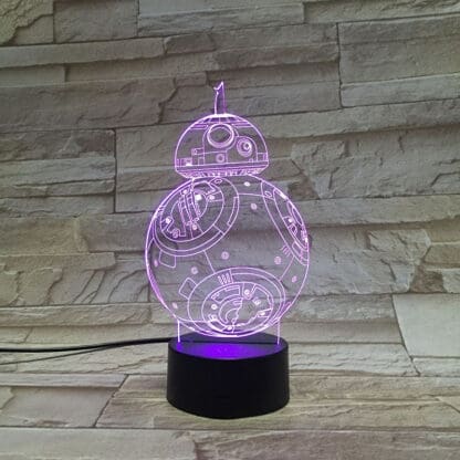 3D Led Optical Illusion Lamp - Star Wars BB8 - Image 4