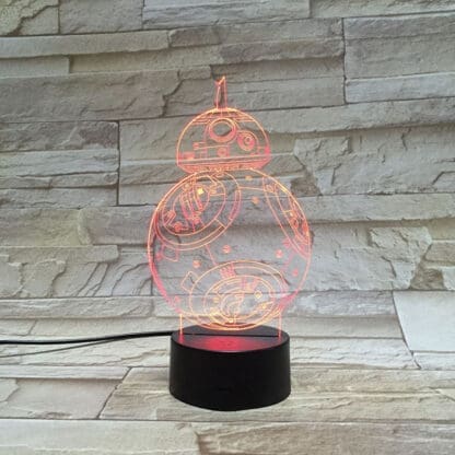 3D Led Optical Illusion Lamp - Star Wars BB8 - Image 6