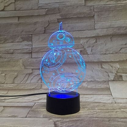 3D Led Optical Illusion Lamp - Star Wars BB8 - Image 7