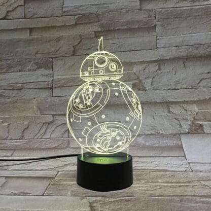 3D Led Optical Illusion Lamp - Star Wars BB8 - Image 8