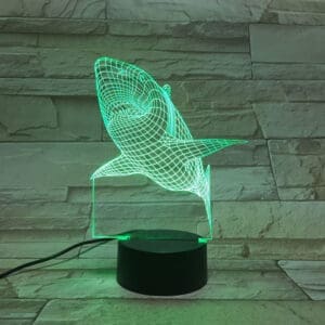 3D Led Optical Illusion Lamp - Yeduo shark Tooth