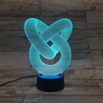 3D Led Optical Illusion Lamp -  Abstract Helical Spiral