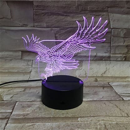 3D OPTICAL ILLUSION LAMP - Eagle - Image 4