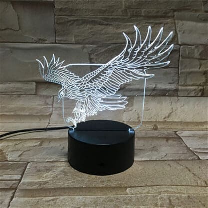3D OPTICAL ILLUSION LAMP - Eagle - Image 3
