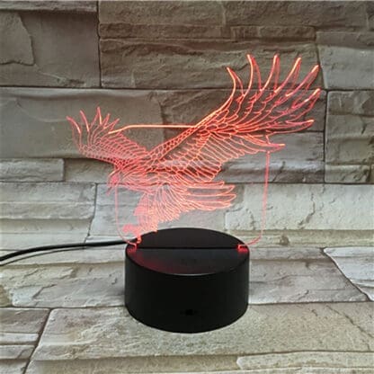 3D OPTICAL ILLUSION LAMP - Eagle